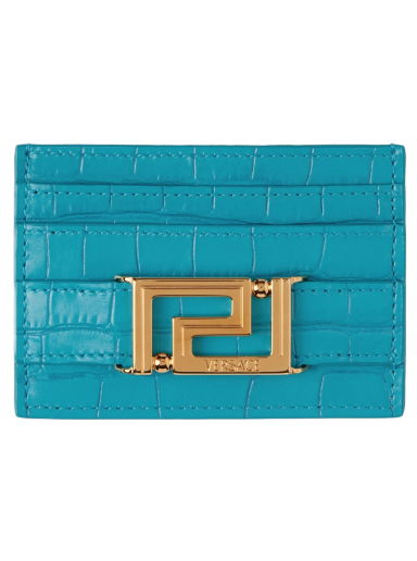 Портфейл Versace Greca Goddess Card Holder Синьо | 1007218_1A08724