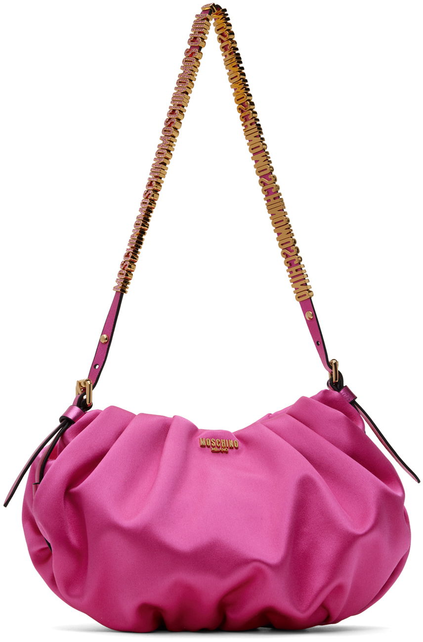 Дамска чанта Moschino Mini Lettering Shoulder Bag Розово | 7523 8220 A1199, 0