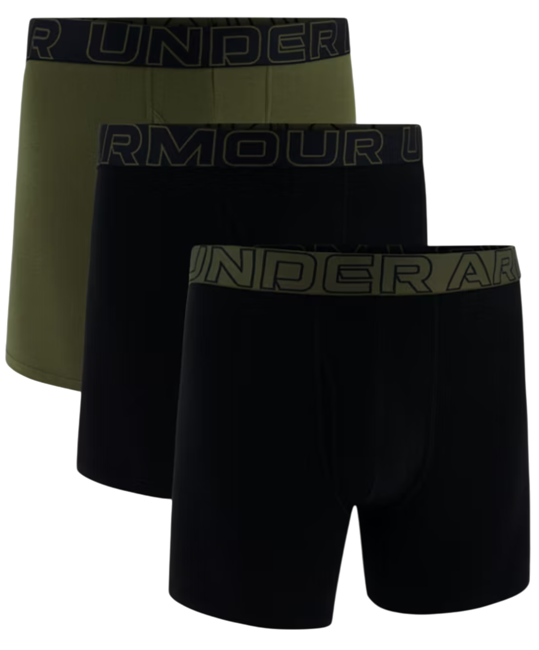 Боксерки Under Armour Under Armour Solid 6in 3-Pack Boxer Shorts Зелено | 1383889-005, 0