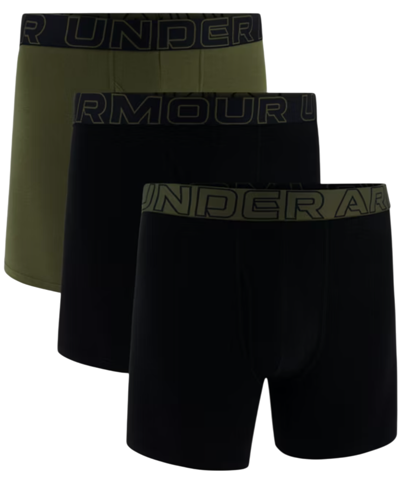 Боксерки Under Armour Under Armour Solid 6in 3-Pack Boxer Shorts Черно | 1383889-005