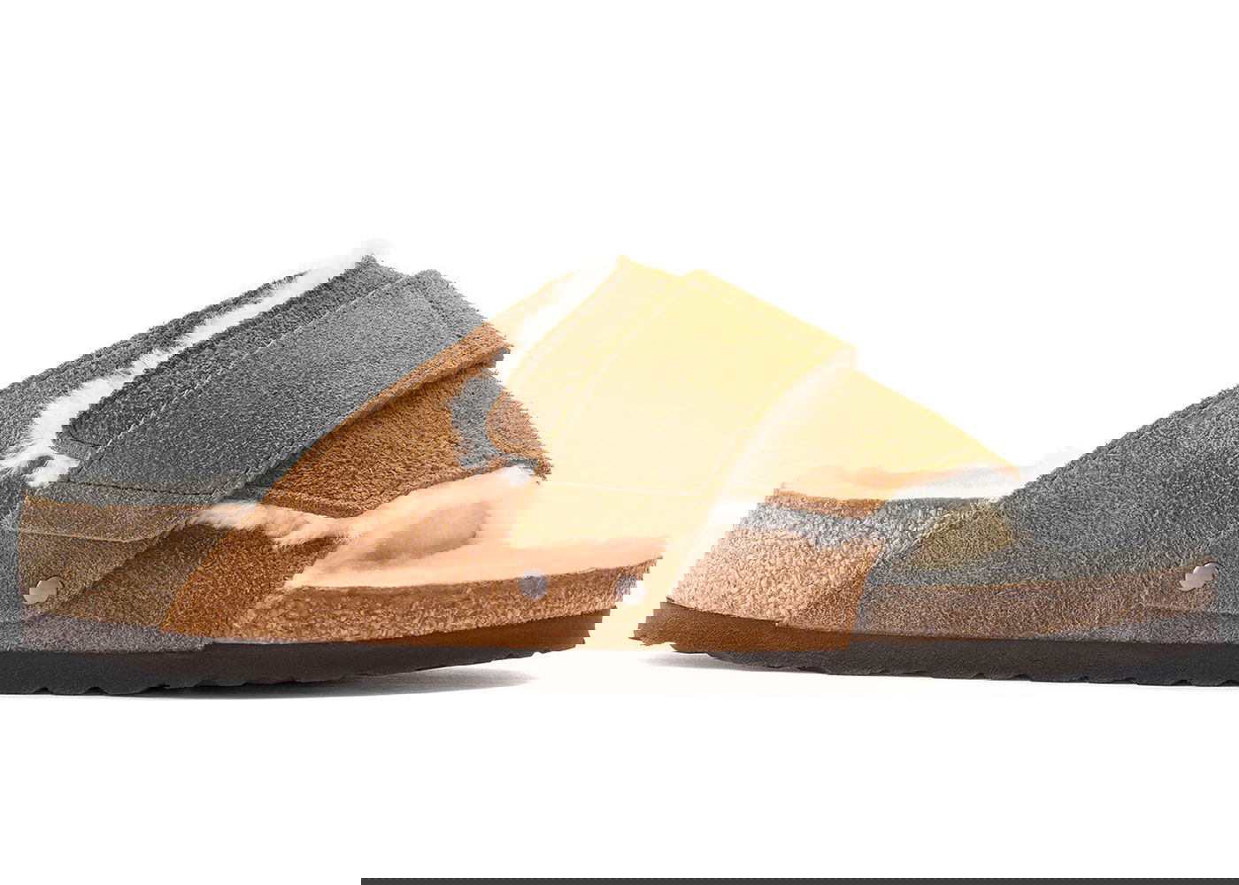 Кецове и обувки Birkenstock Kyoto Shearling Suede Mink Кафяво | 1023202/1023228, 0
