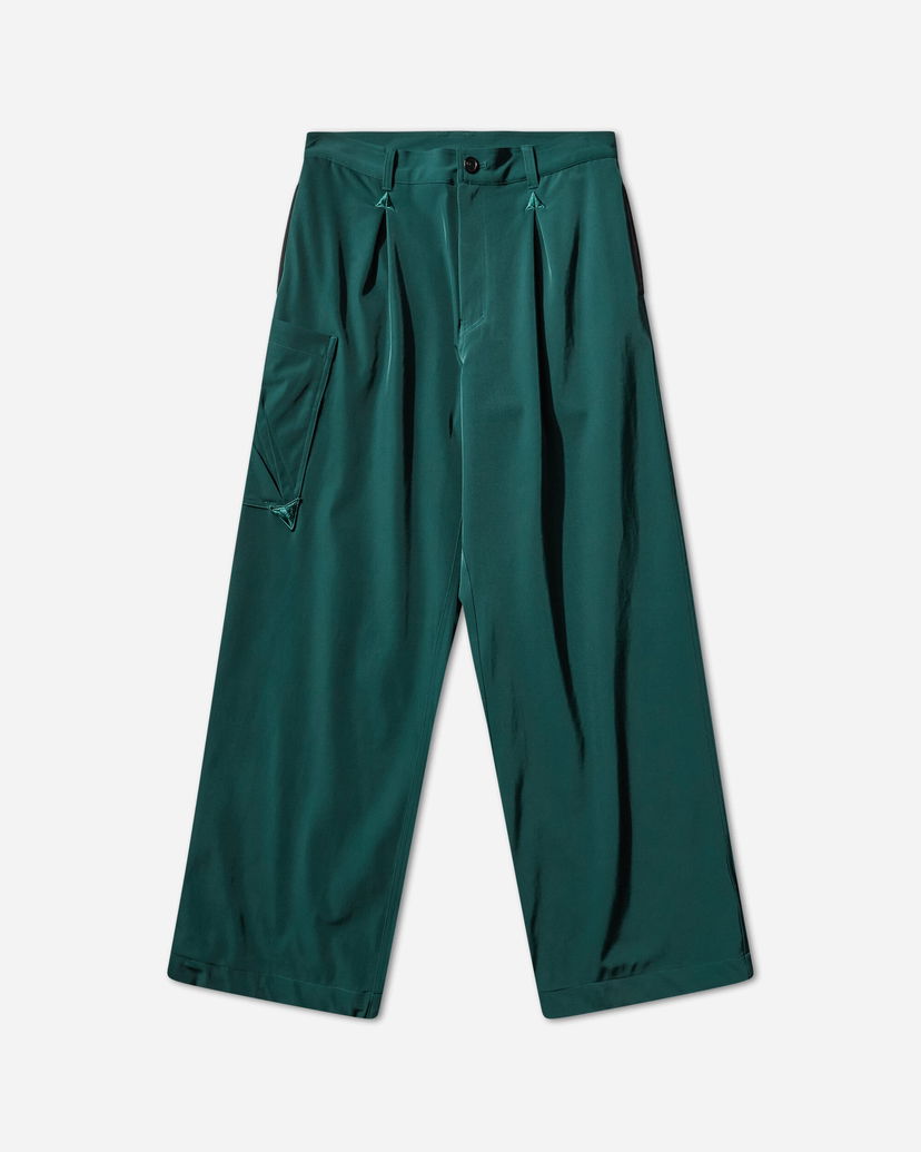Карго панталони Asics Novalis Mirbelioids Pleated Wide Leg Cargo Trousers Зелено | 2203A321-401