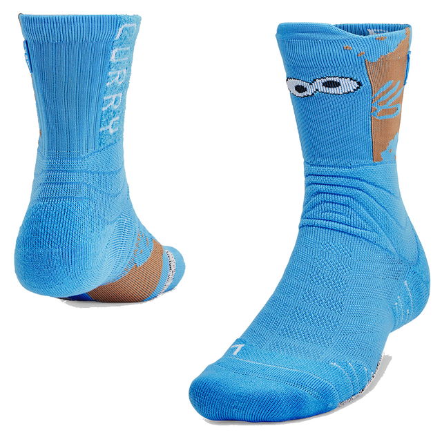 Curry Playmaker Character Eyes Mid-Crew Socks