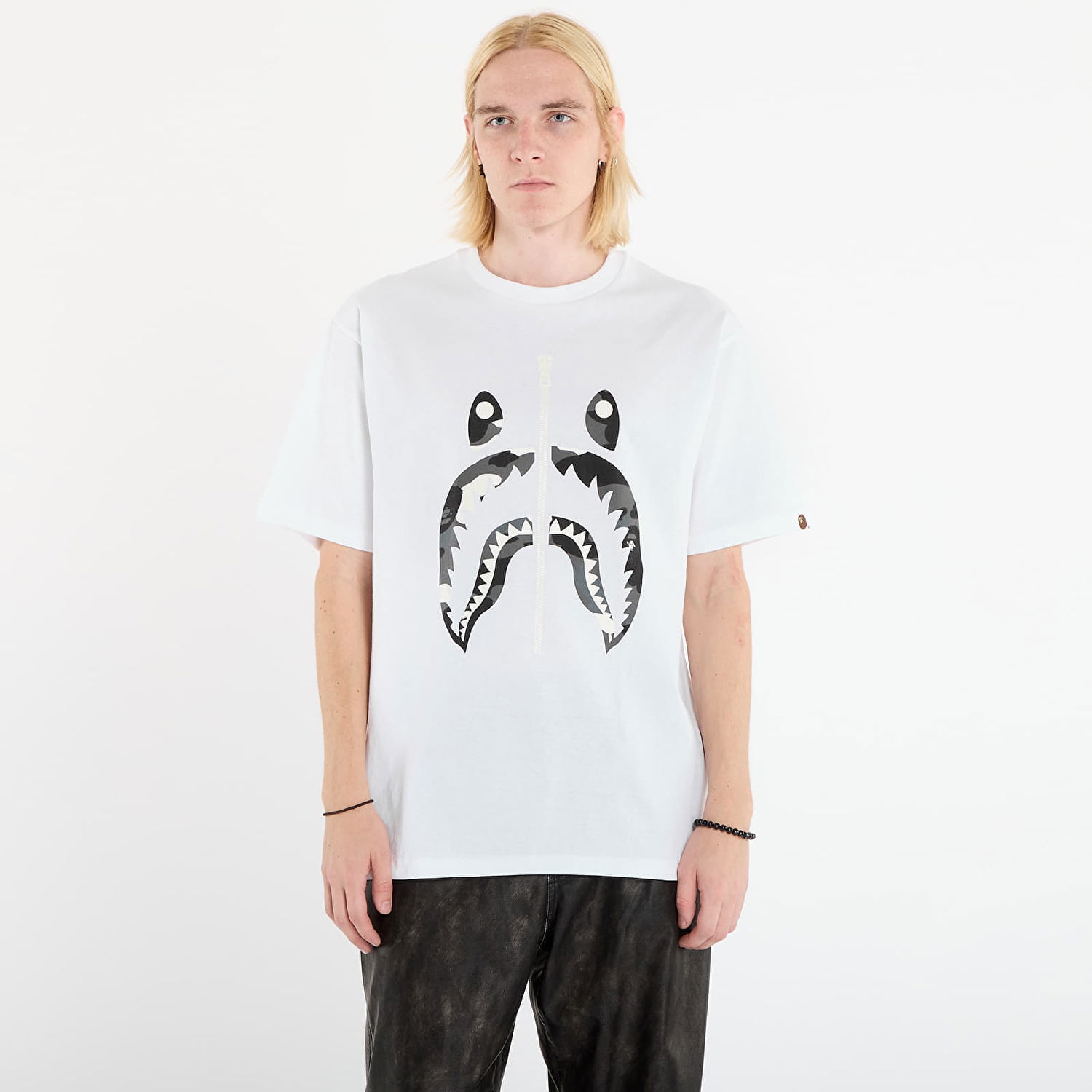 Тениска BAPE City Camo Shark Tee Бяло | 001TEL801027MWHT, 0