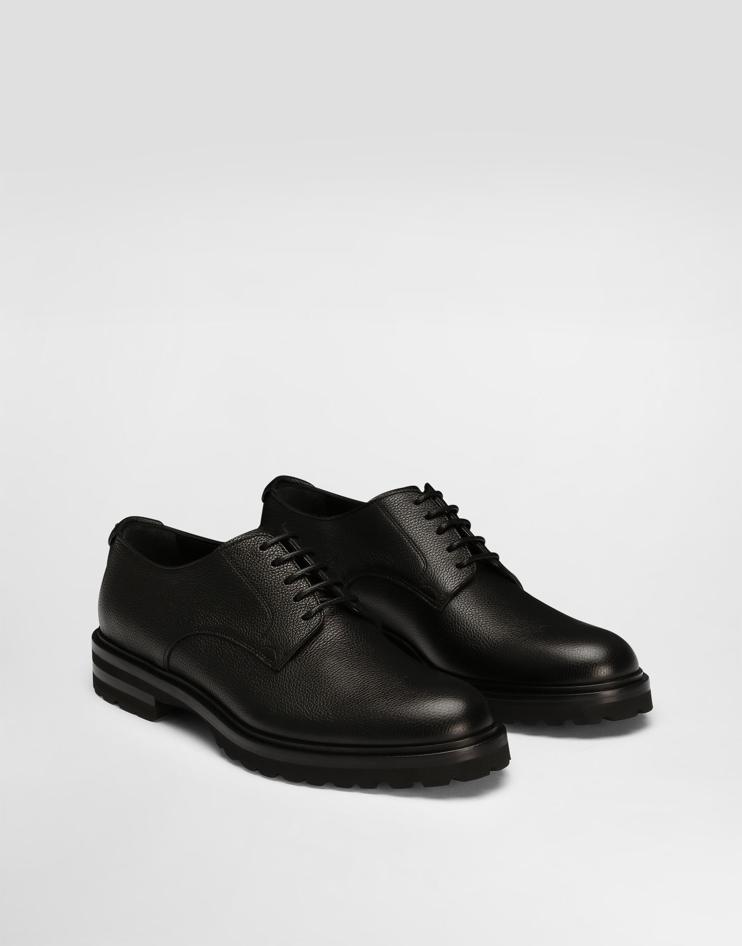 Аксесоари Dolce & Gabbana Dolce & Gabbana Grainy Calfskin Derby Shoes 41.5 Черно | A10852A9P4580999, 1