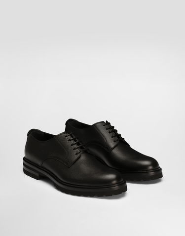Аксесоари Dolce & Gabbana Dolce & Gabbana Grainy Calfskin Derby Shoes 41.5 Черно | A10852A9P4580999, 1