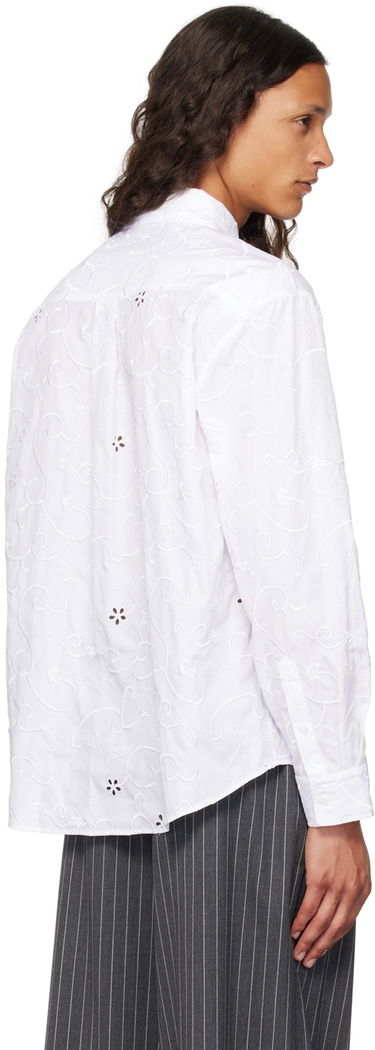 Риза Simone Rocha Simone Rocha Classic Fit Embroidered Shirt Бяло | 5281 1023, 2