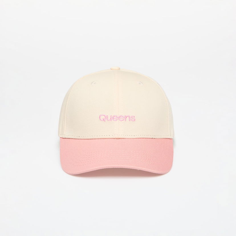 Шапка с козирка Queens Cap Essential Two Color Cap Natural/ Pink Universal Бежово | QNS_050