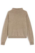 High-neck Washed Cashmere Sweater