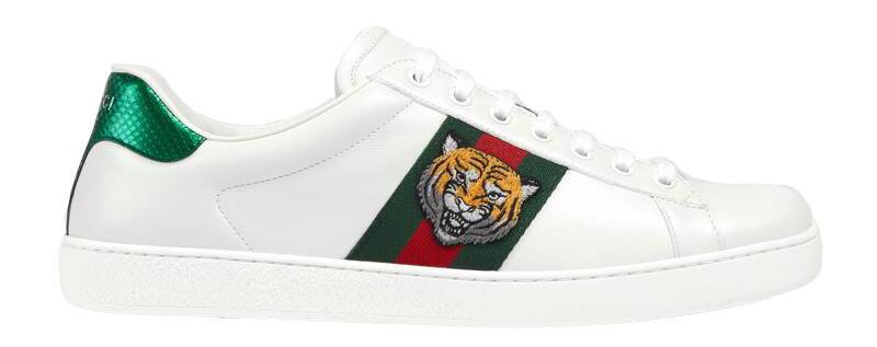 Кецове и обувки Gucci Ace 'Tiger' Бяло | 457132 A38G0 9064, 0