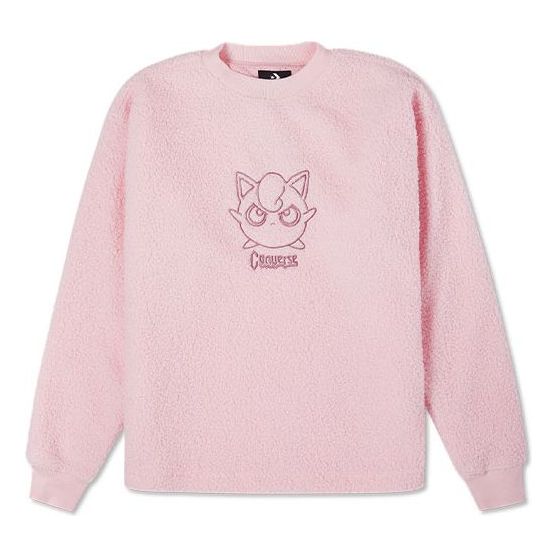Пуловер Converse Converse x Pokemon Embroidered Fleece Sweatshirt Розово | 10023902-660