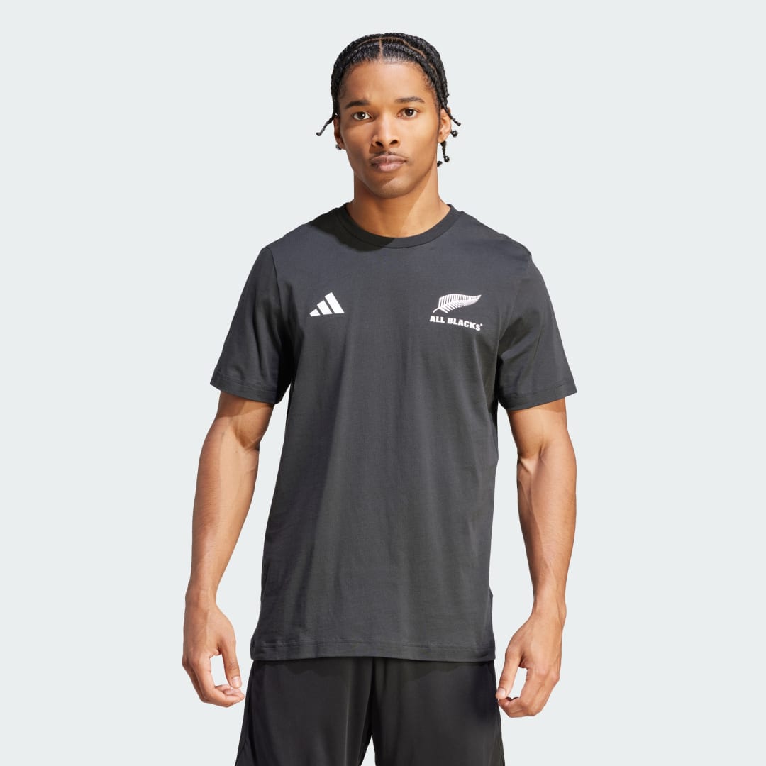 Тениска adidas Originals All Blacks Rugby Cotton Tee Черно | IK7127, 0