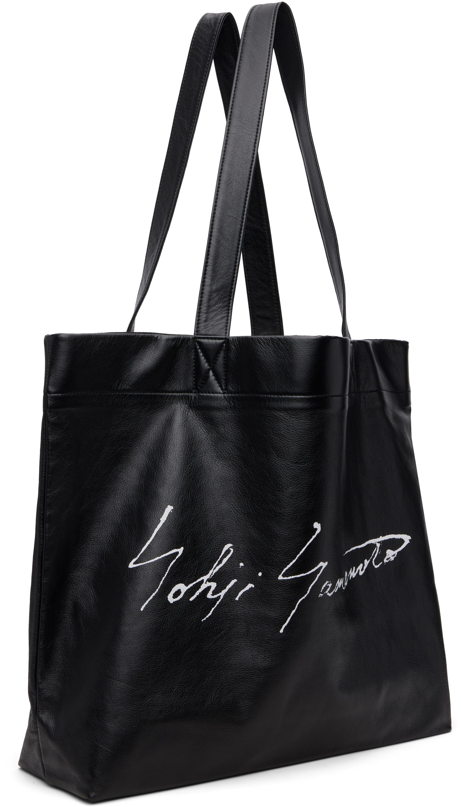 Голяма пазарска чанта Yohji Yamamoto Yohji Yamamoto Signature L Tote Черно | DM-I05-791, 1