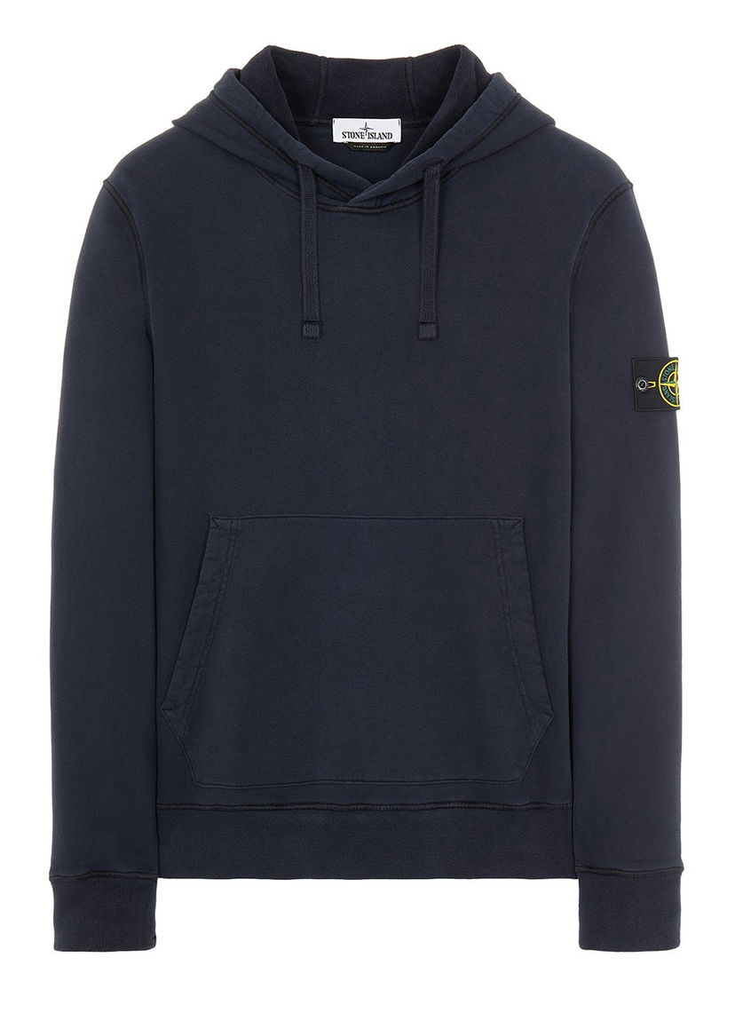 Суитчър Stone Island Brushed Cotton Fleece Hoodie Тъмно синьо | 751564120V0020-9403