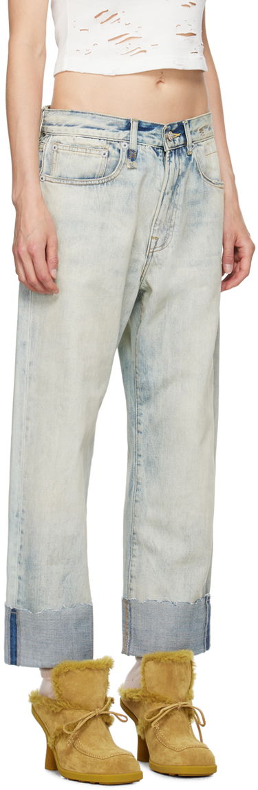 Дънки R13 R13 Cuffed X-Boyfriend Jeans Синьо | R13WD111-D218C, 1