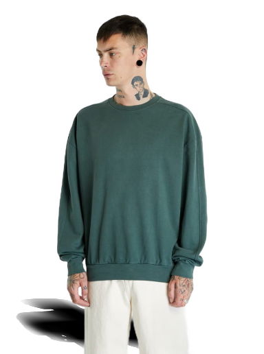 Пуловер Urban Classics Heavy Terry Garment Dye Crewneck Зелено | TB4956-02245