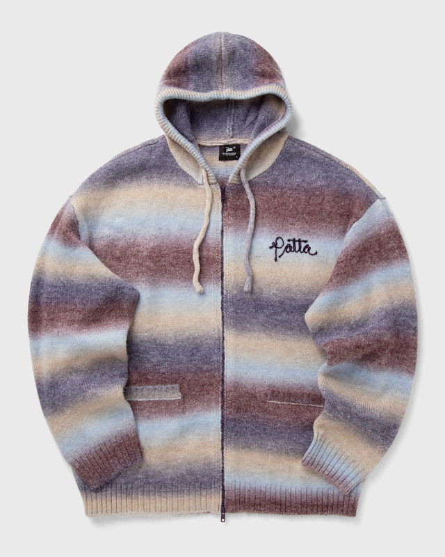Space Dye Knitted Hooded Sweater