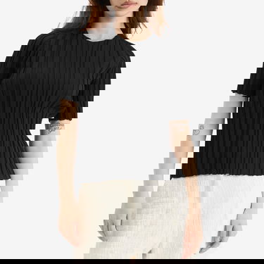 Тениска Pleats Please Issey Miyake Issey Miyake Rib Knit T-Shirt Черно | PP56KK852-15, 2