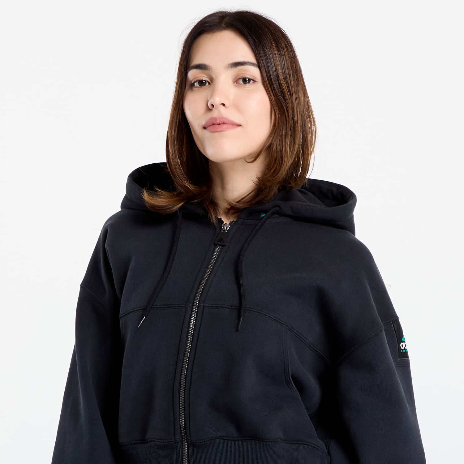 Суитчър adidas Performance EQT Cropped Hoodie Черно | JW7348, 1
