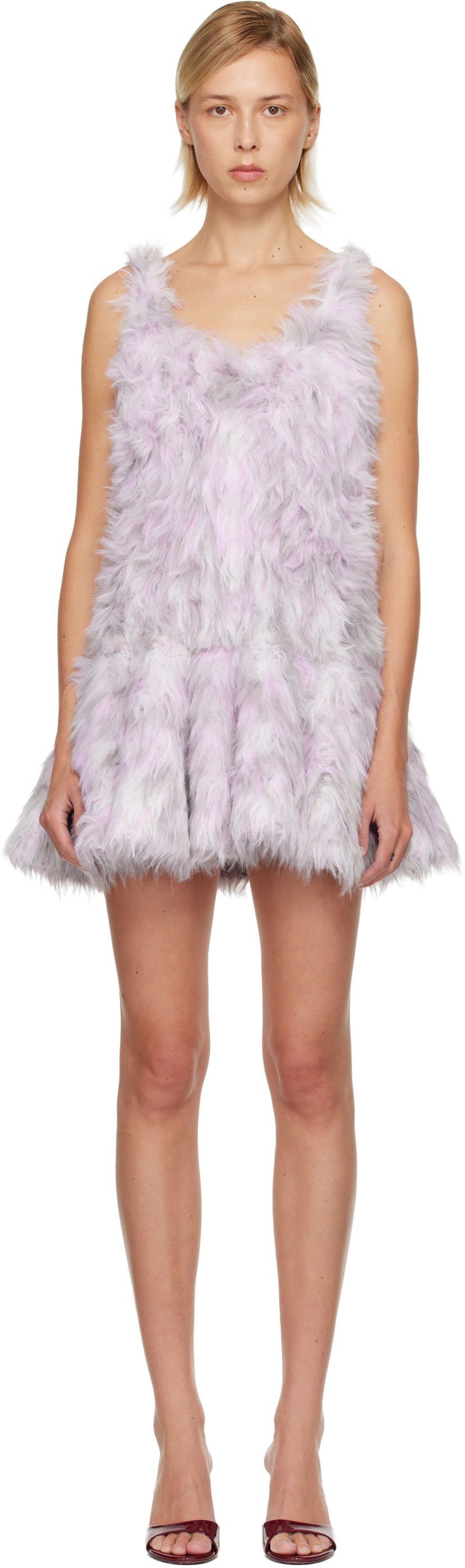 Pокля Diesel M-Astrid Faux-Fur Minidress Многоцветен | A21450 0EGCD