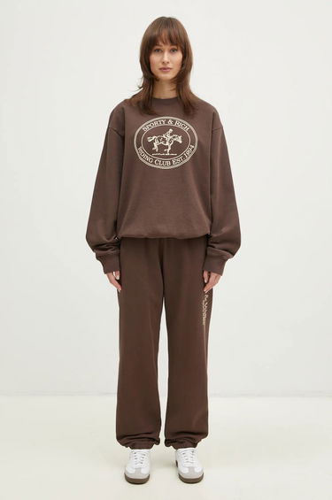 Суитчър Sporty & Rich Sporty & Rich Riding Club Sweatshirt Кафяво | ST071512244BR03, 9
