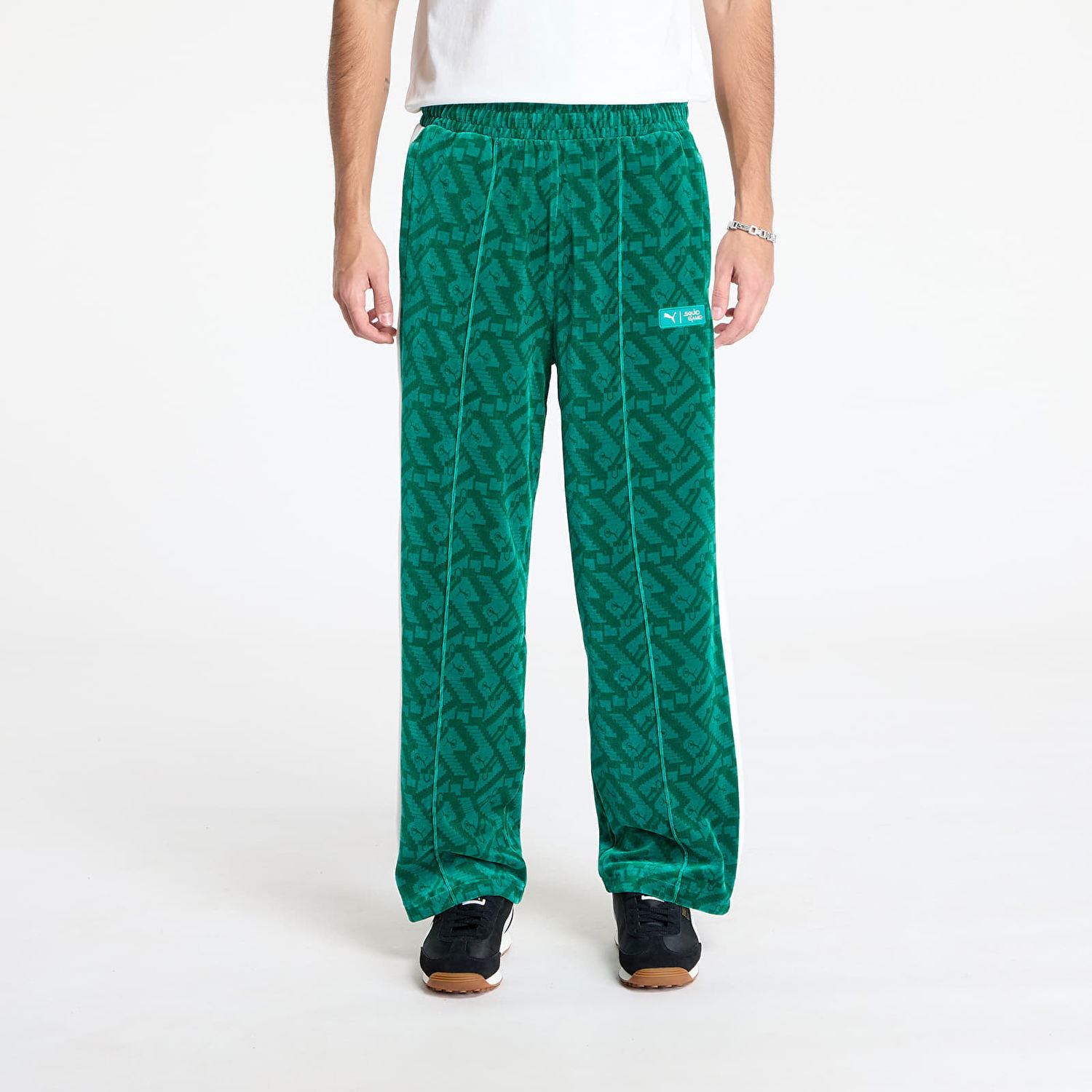 Спортни панталони Puma Squid Game x T7 Iconic Straight Track Pants Зелено | 62742986, 0