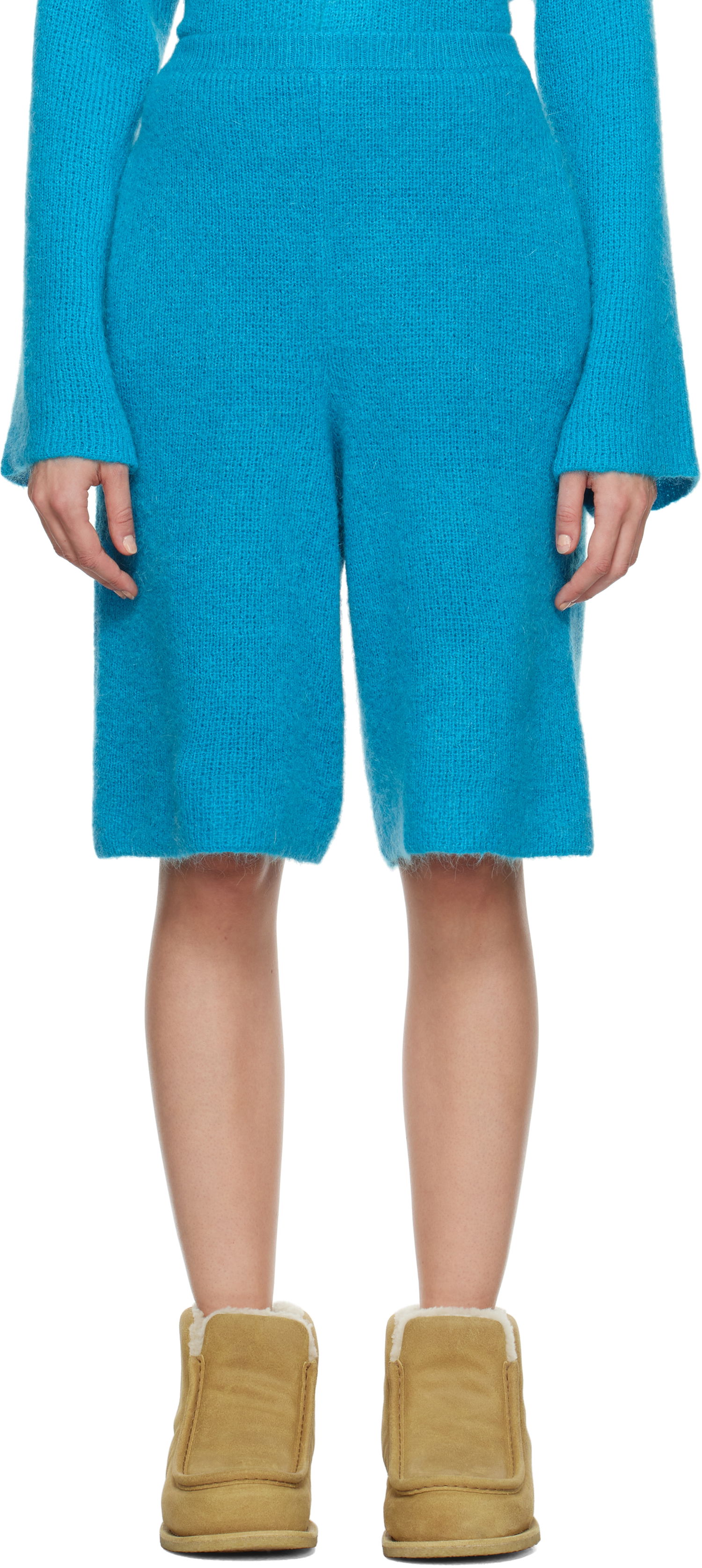 Къси панталони JW Anderson Knitted Shorts Синьо | KW1287-YN0314, 0