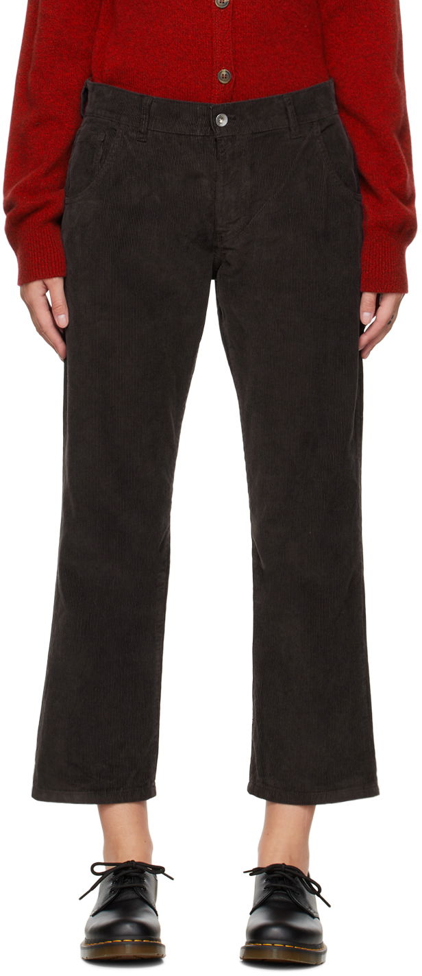 Панталони YMC Corduroy Pants Кафяво | Q4TAL, 0