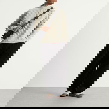 Суитчър BEAMS Tech Stand Collar Quarter-Zip Pullover Бежово | 1111-1249-803-20, 4