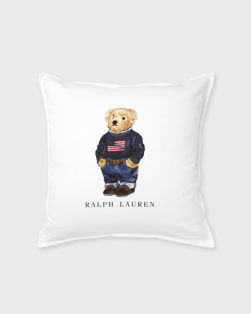 Домашен декор Polo by Ralph Lauren Bear Logo Pillowcase Бяло | 982988