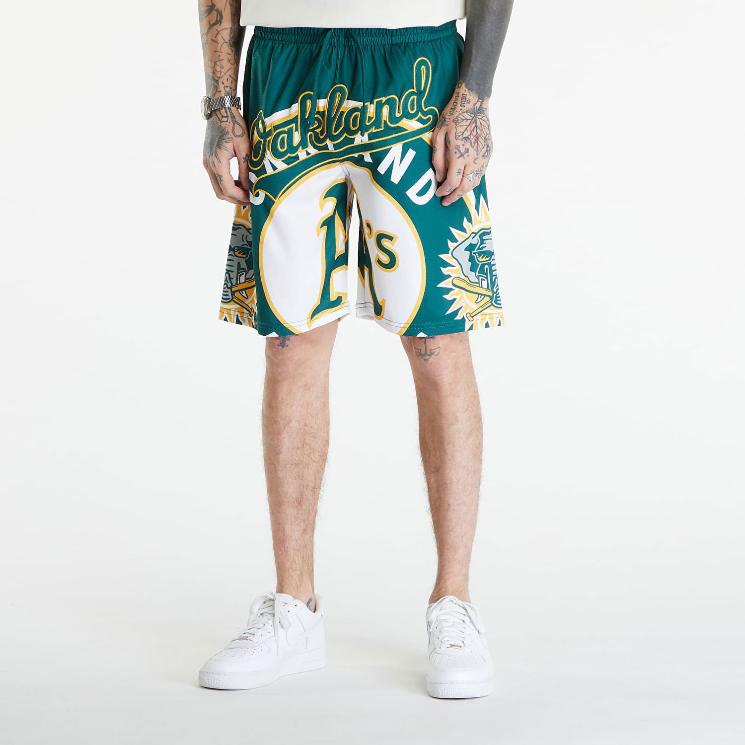 Къси панталони New Era Oakland Athletics Large Logo Shorts Dark Green Зелено | 60502687, 0