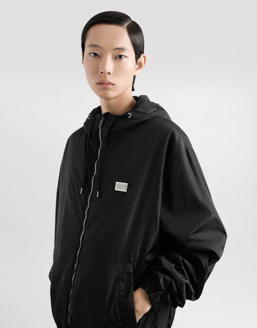 Ветровка Dolce & Gabbana Dolce & Gabbana Technical Fabric Hooded Jacket with Tag Черно | G9BGSTFUS22N0000, 3
