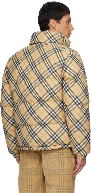 Пухо яке Burberry Burberry Check Puffer Jacket Бежово | 8111379, 2
