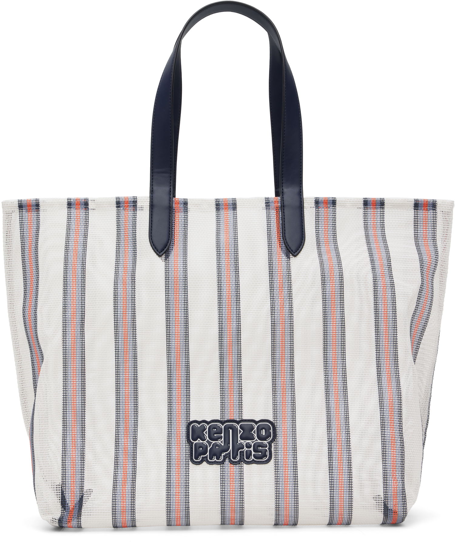 Голяма пазарска чанта KENZO Kenzo 'KENZO Coast Lines' Large Tote Bag Бяло | FF68SA411FS1, 0