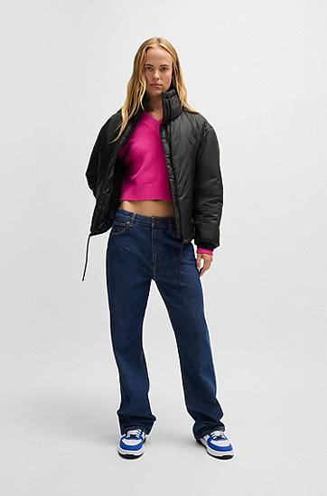 Пухо яке BOSS Happy HUGO Water-Repellent Puffer Jacket Черно | 50522254, 1