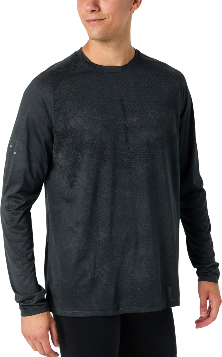Тениска Nike Stride Long-Sleeved Shirt Черно | im7836-045