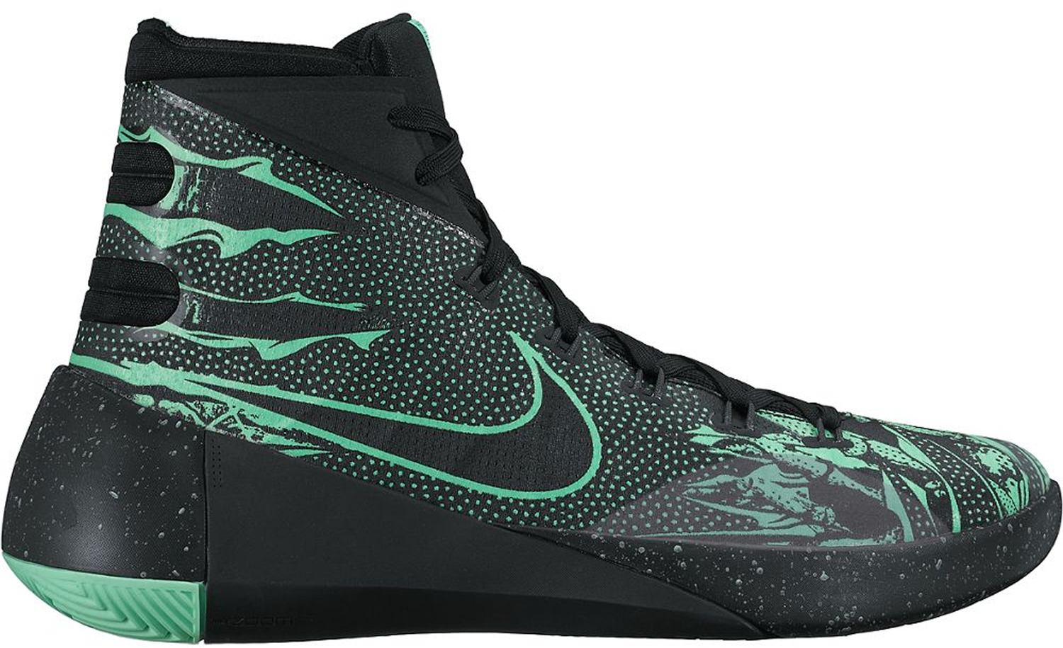 Кецове и обувки Nike Hyperdunk 2015 Black Green Glow Зелено | 749567-030, 0