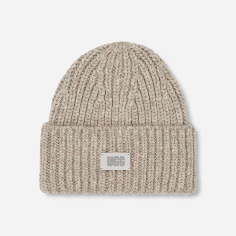 Шапка UGG UGG Chunky Knit Beanie Бежово | 21687-LGRY, 0