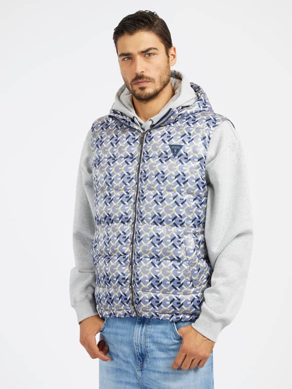 Жилетка GUESS Regular Fit Puffer Vest Синьо | M4RN13WFWB2, 0