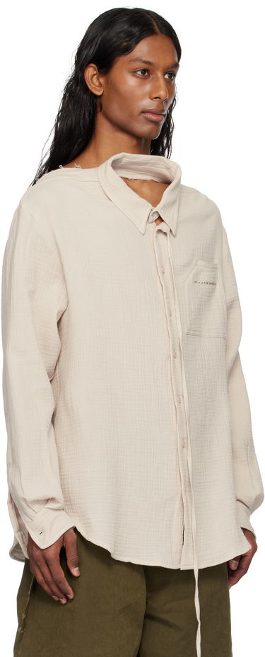 Риза Ottolinger Ottolinger Oversized Cut-Out Mousseline Shirt Бежово | 111-400411-01, 1