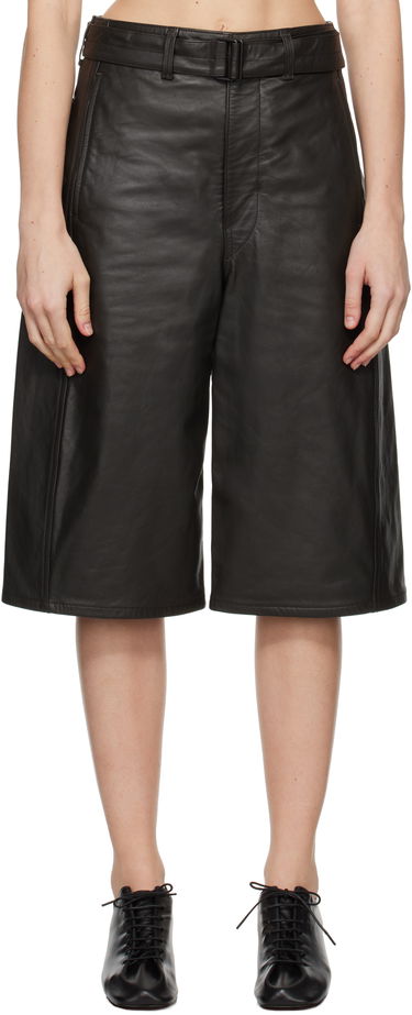 Къси панталони LEMAIRE Lemaire Bermuda Leather Shorts Черно | PA1141 LL0095, 0