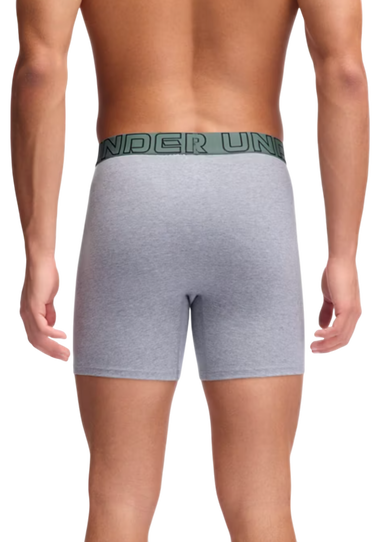 Боксерки Under Armour Under Armour Solid 6" Boxer Shorts, 3-Pack Сиво | 1383889-035, 2