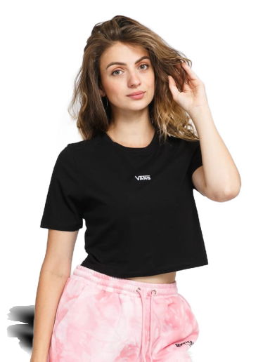 Тениска Vans Flying V Crop Crew Tee Черно | VN0A54QUBLK1