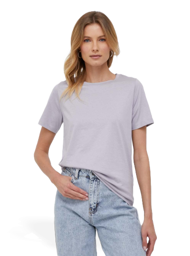 Тениска CALVIN KLEIN Round-neck Tee Лилаво | K20K205410