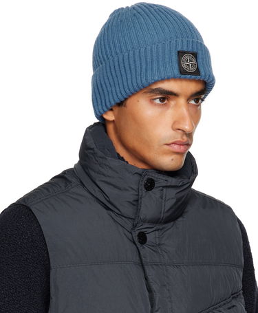 Шапка Stone Island Full Rib Beanie Синьо | S15 N100002 S00C3, 1