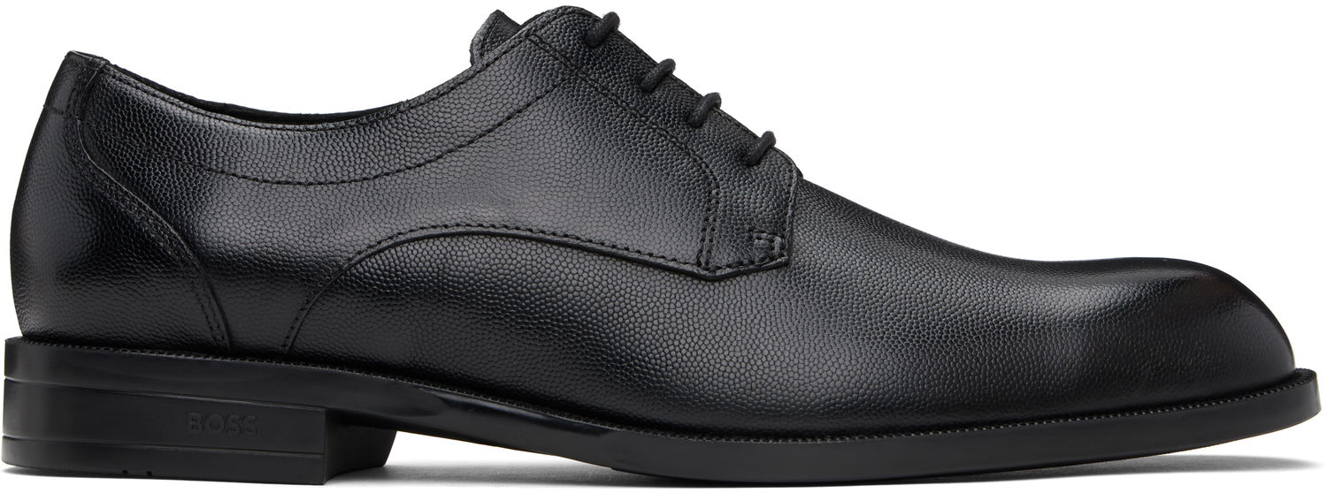 Облекло BOSS BOSS Leather Derbys Черно | 50536145, 0