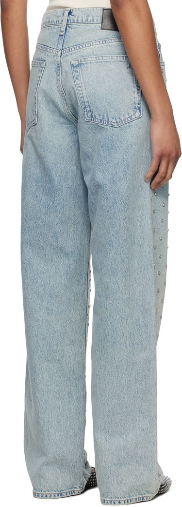Дънки rag & bone rag & bone Shea Relaxed Straight Jeans Синьо | WDD24H2998RGDE, 2