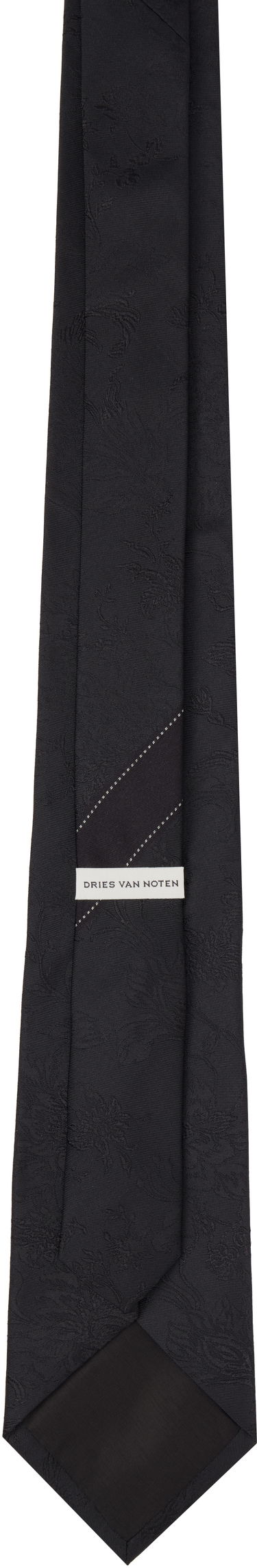 Колани Dries Van Noten Dries Van Noten Jacquard Silk Tie Черно | 251-021602-1903, 1