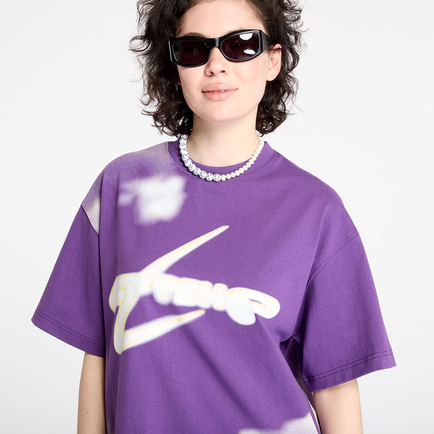 Тениска Footshop Walking Art By FTSHP T-Shirt Purple Clouds Лилаво | FTSHP_400, 1
