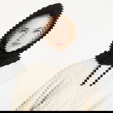 Шапка GUESS Virginia Knitted Hooded Balaclava with Drawstring Черно | V5BZ04Z0462-JBLK, 0